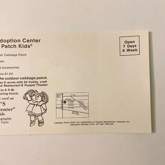 Vintage Cabbage Patch Kids Hobby City Knotts Berry Farm Brochures Pamphlets - Picture 8 of 11